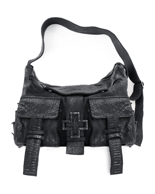 BRIDGE) cracked leather bag