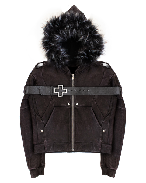 1000YRS-2 [r.Armor] zip-up hoodie – ranger