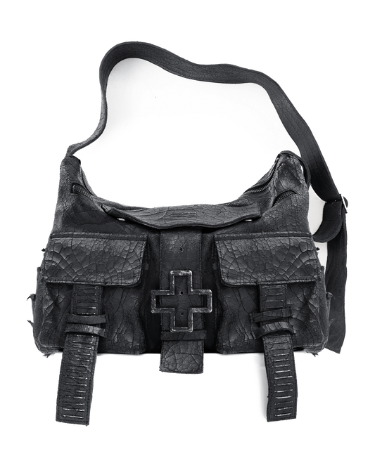 BRIDGE) cracked leather bag