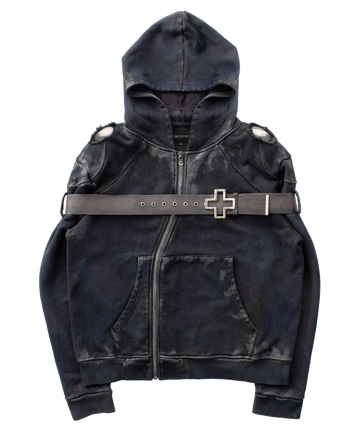 Love-YR [r.Armor] zip-up hoodie
