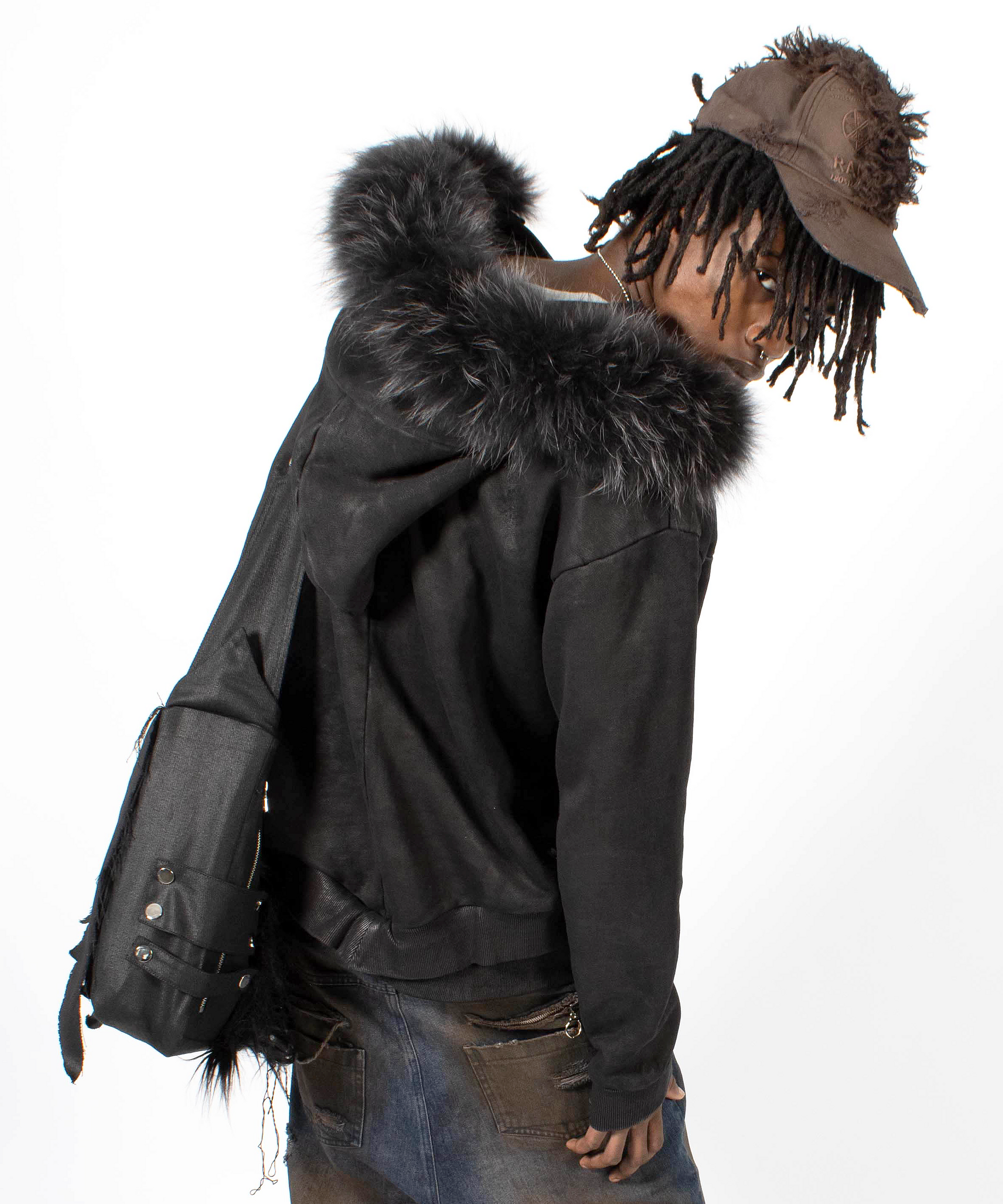 1000YRS waxed zip-up hoodie – ranger 1000YRS waxed zip-up hoodie – ranger